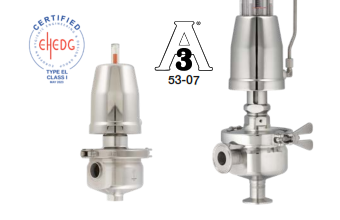 Élelmiszeripari kivitelű szabályozó szelepek